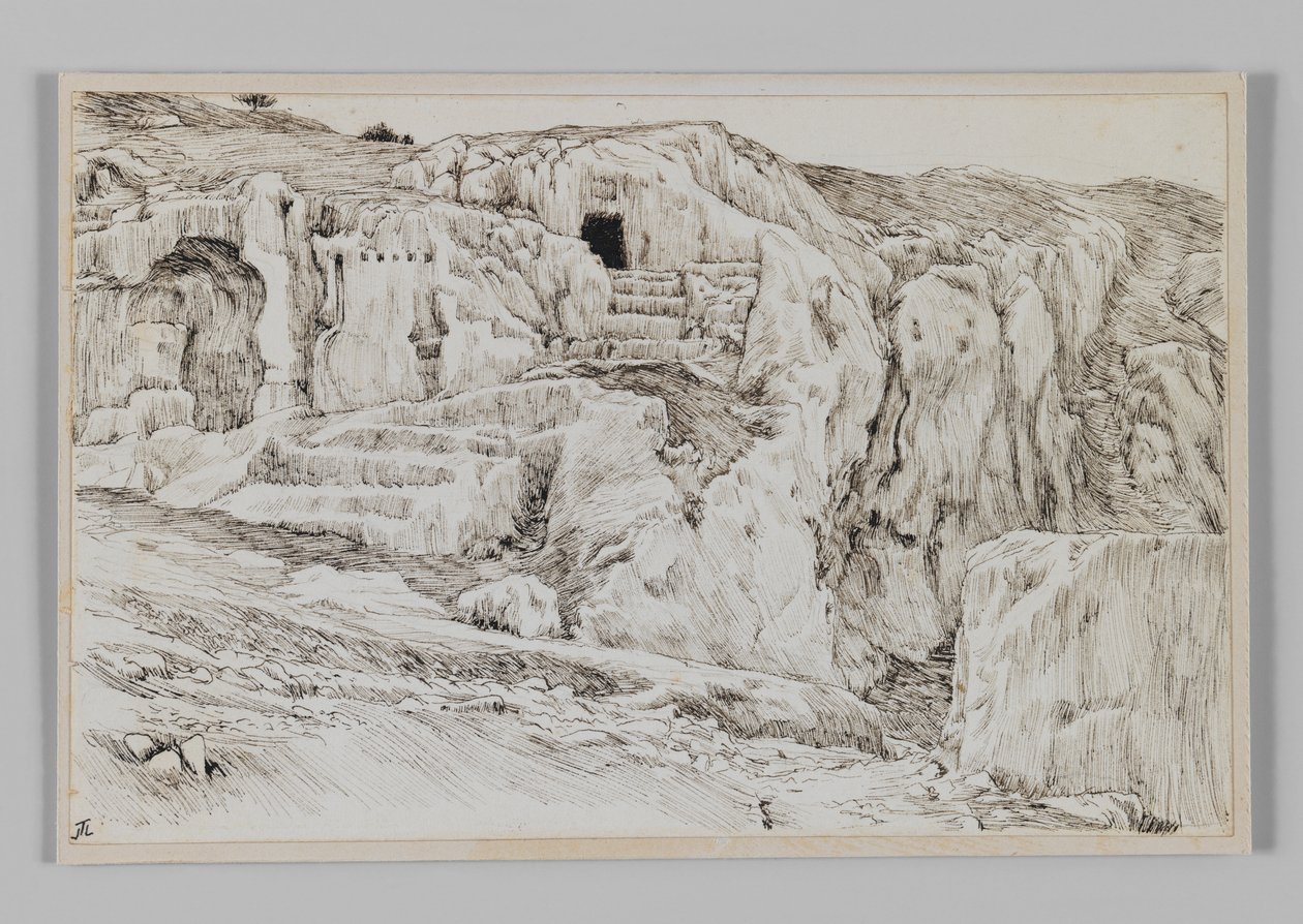 Muinaiset haudat, Hinnomin laakso, kuva Herramme Jeesuksen Kristuksen elämästä tekijältä James Jacques Joseph Tissot