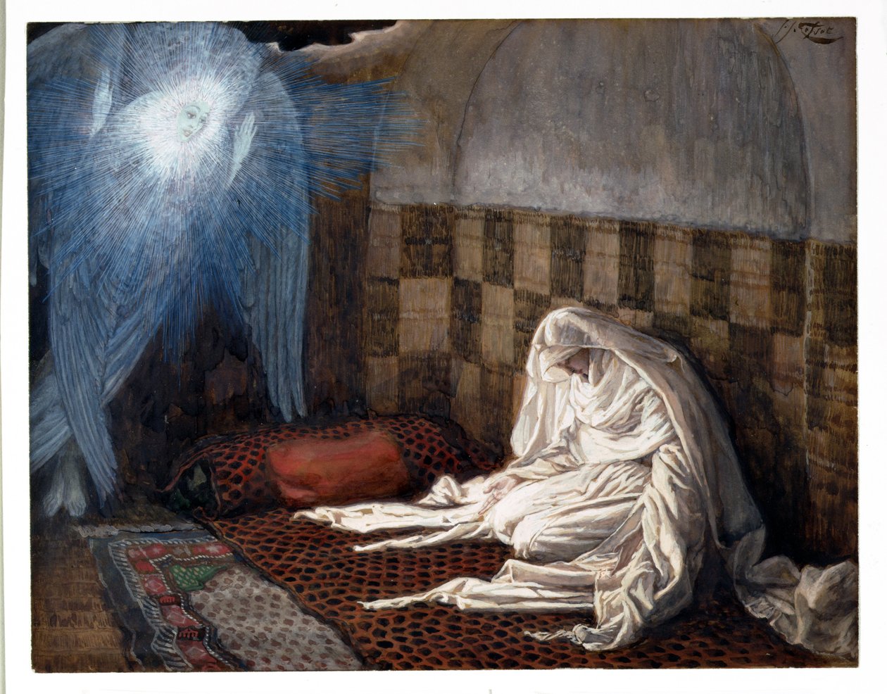 Huonekalut ja erilaiset esineet 1100- ja 1300-luvuilta tekijältä James Jacques Joseph Tissot