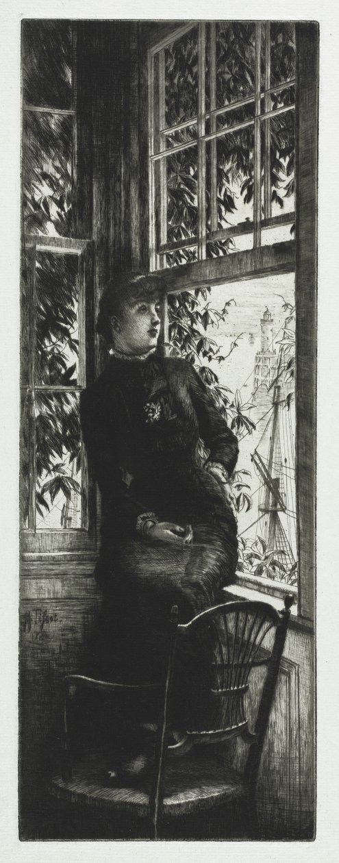 Meren rannalla, 1880. tekijältä James Jacques Joseph Tissot