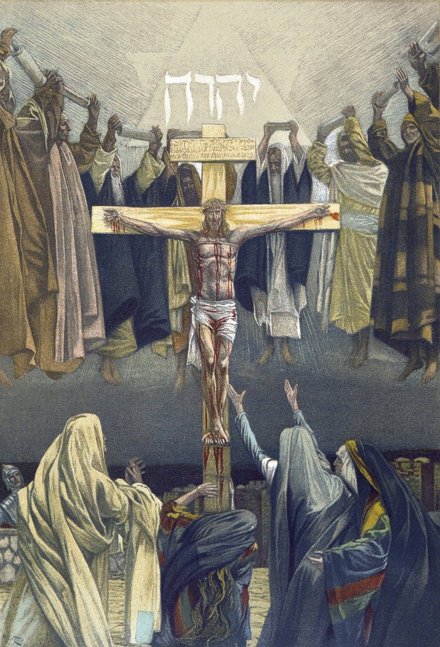 C"est la fin - Se on valmis - teoksesta "" Herramme Jeesuksen Kristuksen elämä"" - 1899, James Tissot - La vie de notre seigneur Jesus Christ, kirjoittanut Jacques Joseph tekijältä James Jacques Joseph Tissot