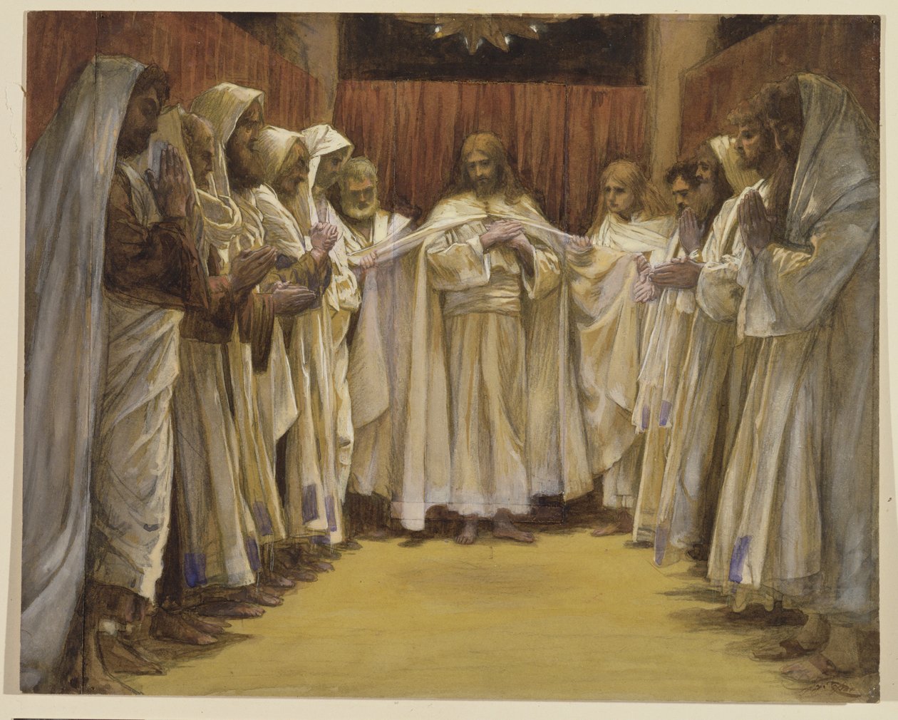 Huonekalut ja erilaiset esineet 1100- ja 1300-luvuilta tekijältä James Jacques Joseph Tissot
