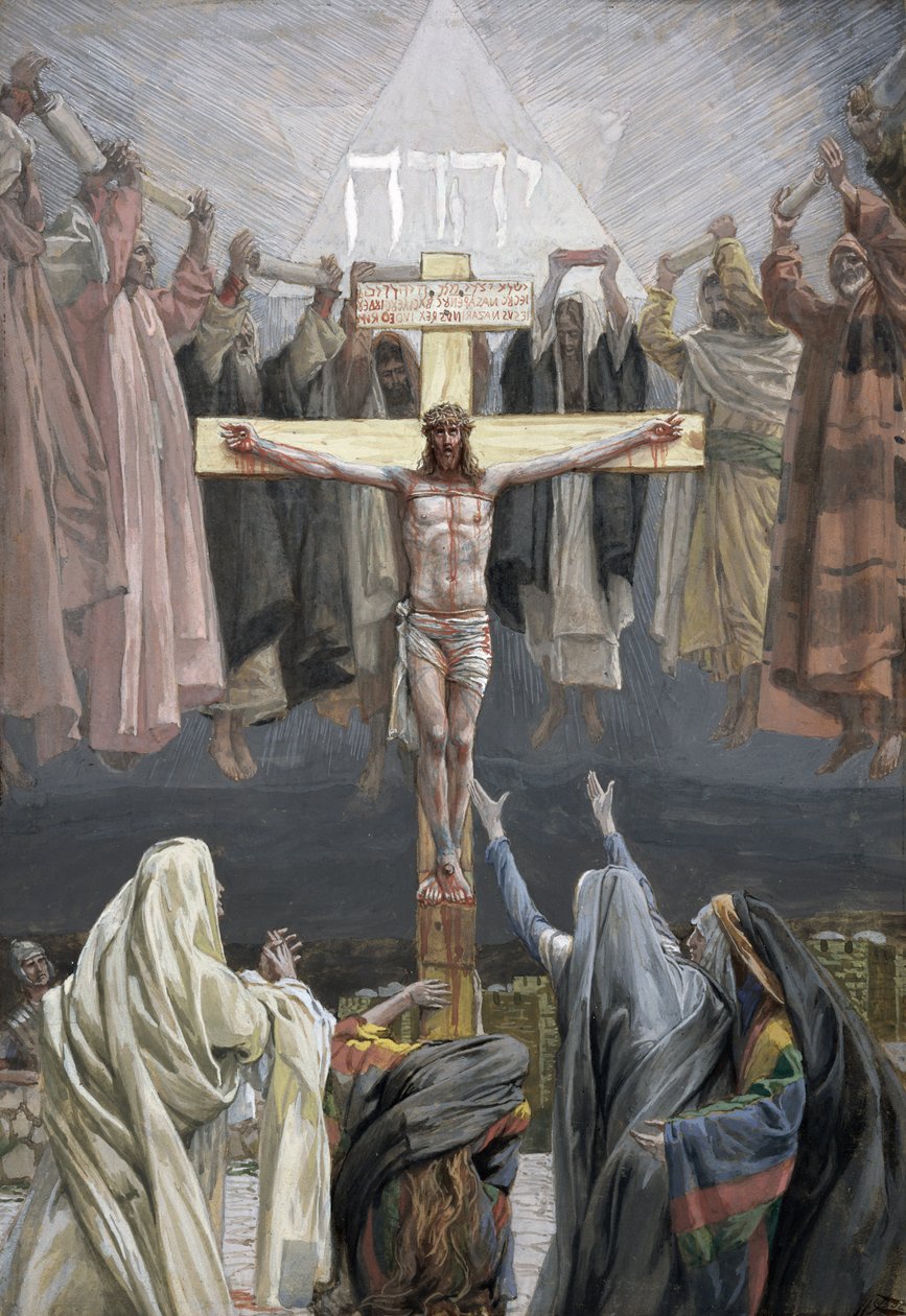 Se on valmis, kuvitus teokseen The Life of Christ, n. 1886-1894 (wc ja guassi pahville) tekijältä James Jacques Joseph Tissot