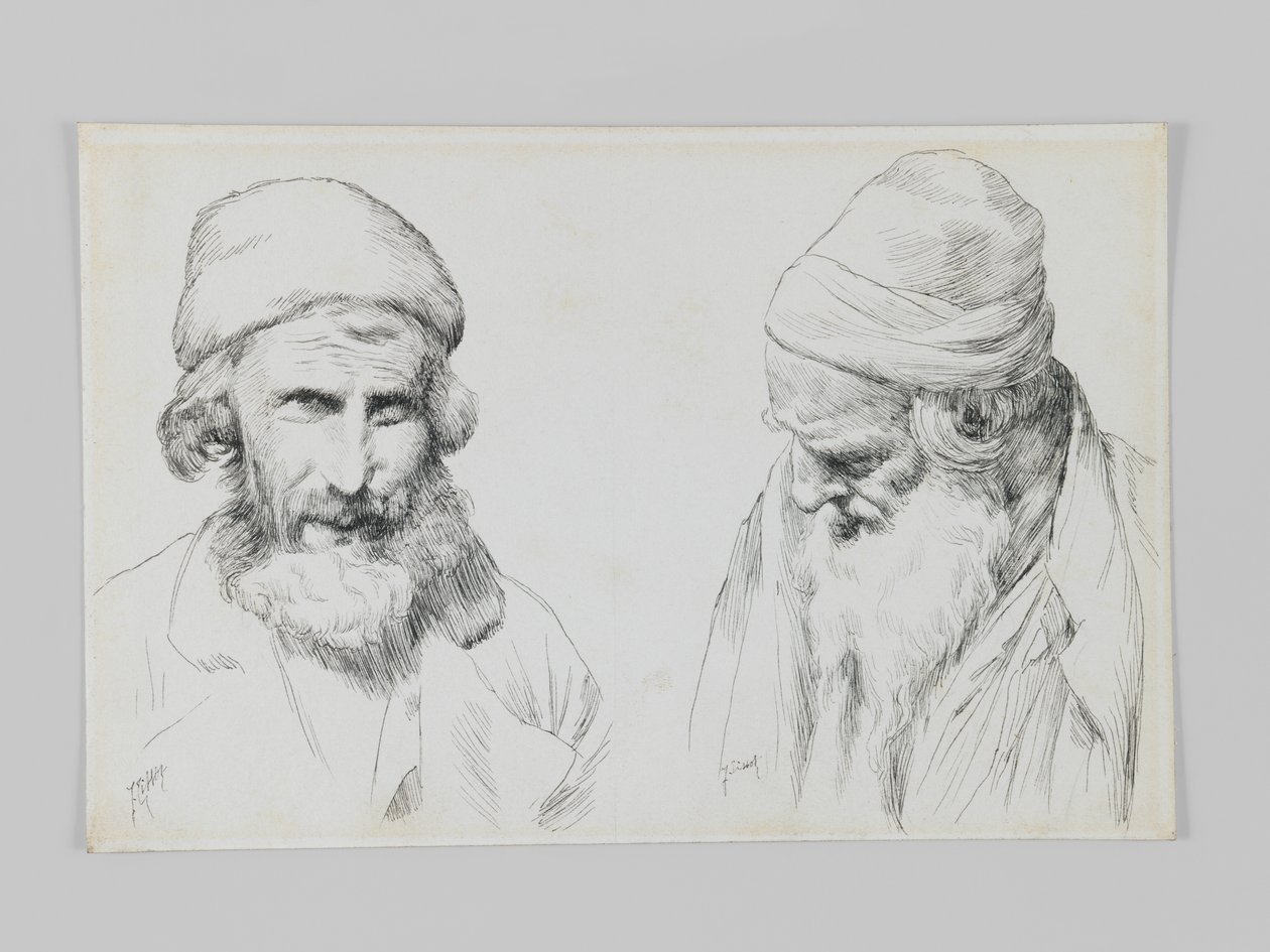 Juutalaiset ja jemeniläiset, Jerusalem, kuva Herramme Jeesuksen Kristuksen elämästä (kynä ja muste kudottupaperille) tekijältä James Jacques Joseph Tissot