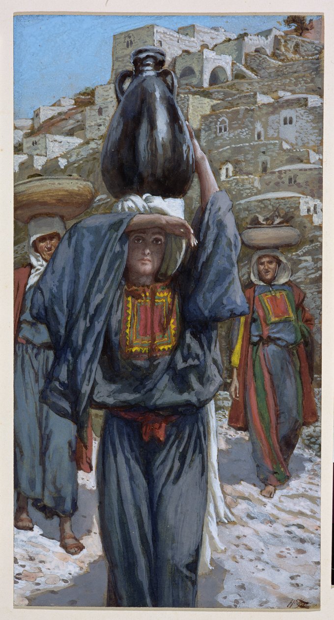 Martha, kuvitus teokseen The Life of Christ, n. 1886-1894 (wc ja guassi pahville) tekijältä James Jacques Joseph Tissot