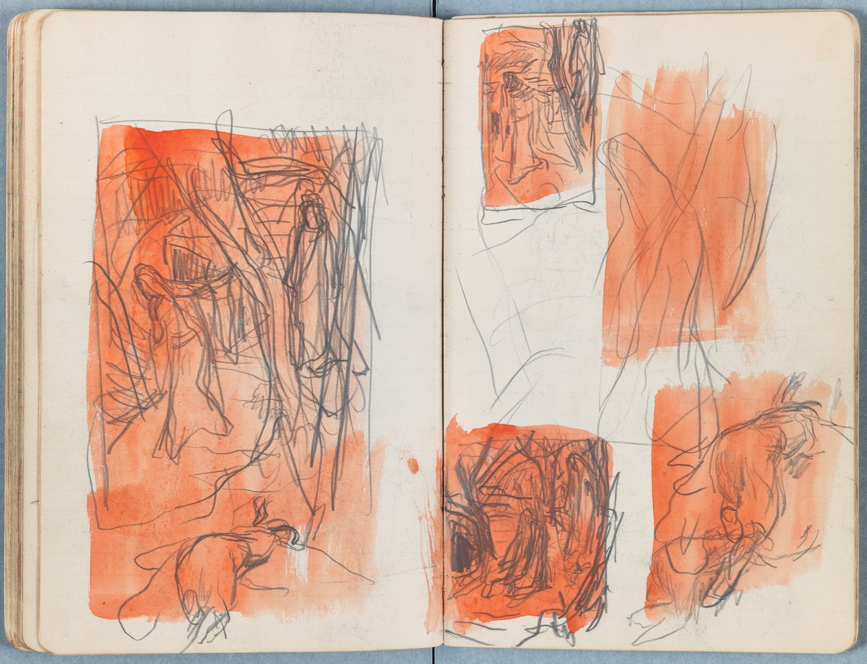 Sivuja Sketches for The Life of Our Lord Jesus Christ -albumista 1880-luvun lopulla (grafiitti ja pesu paperille) tekijältä James Jacques Joseph Tissot