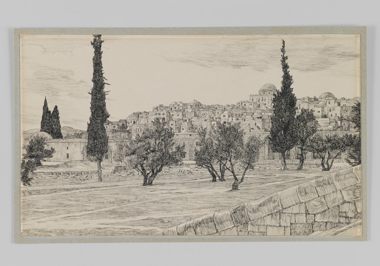 Pakanoiden hovin paikka, Haram, esimerkki teoksesta Herramme Jeesuksen Kristuksen elämä (muste paperille) tekijältä James Jacques Joseph Tissot