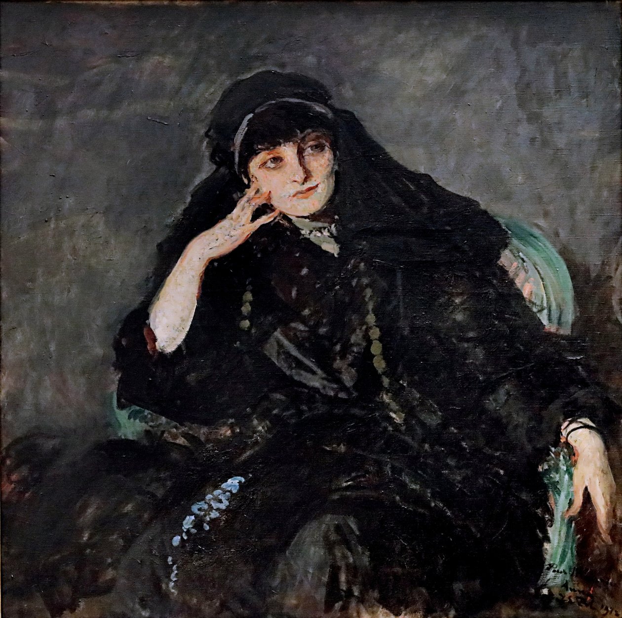 Anna-Elisabethin muotokuva, kreivitär Mathieu de Noailles 1876-1933, 1912. tekijältä James Jacques Joseph Tissot
