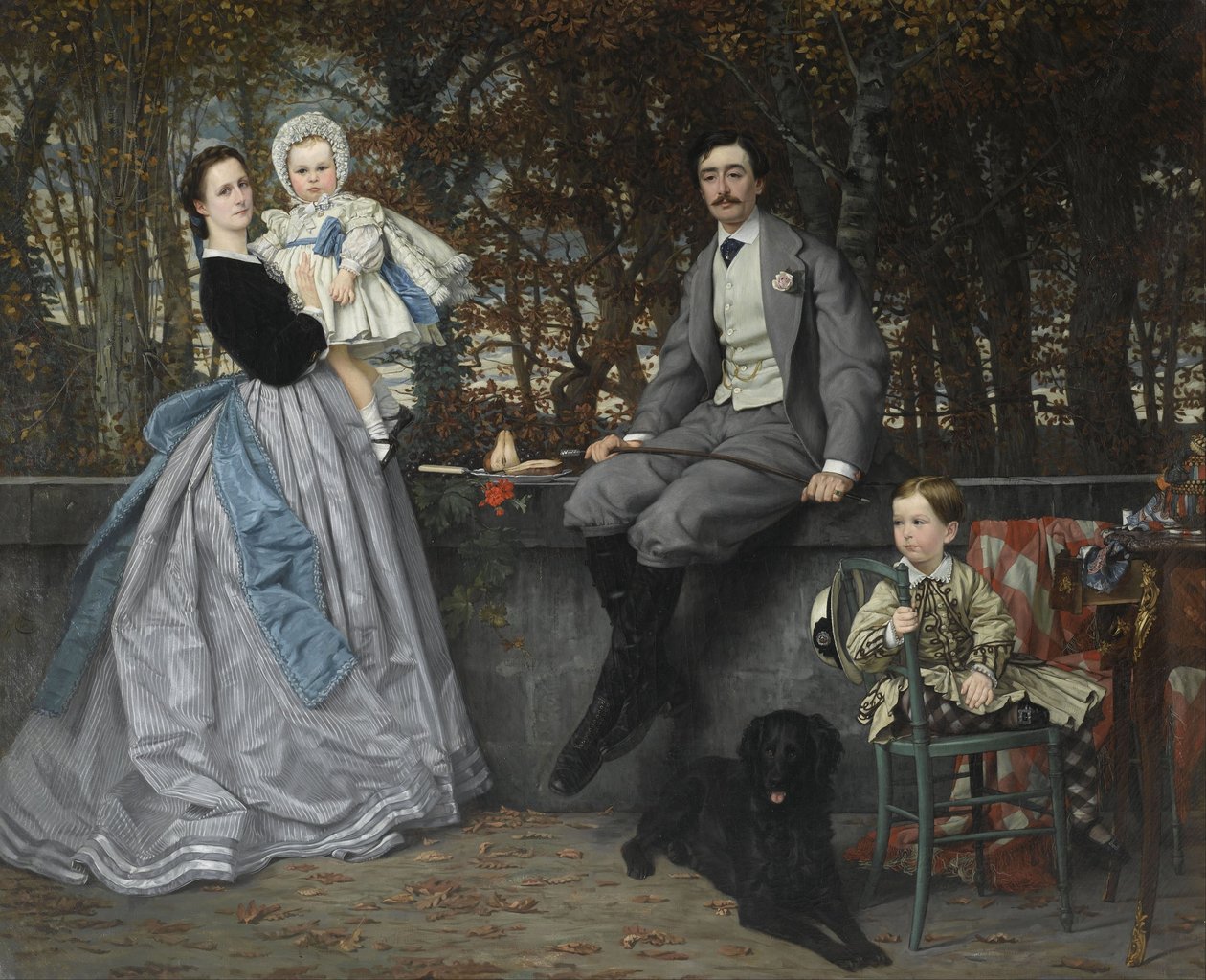 Muotokuva Miramonin markiisista ja marquisista ja heidän lapsistaan, 1865 tekijältä James Jacques Joseph Tissot