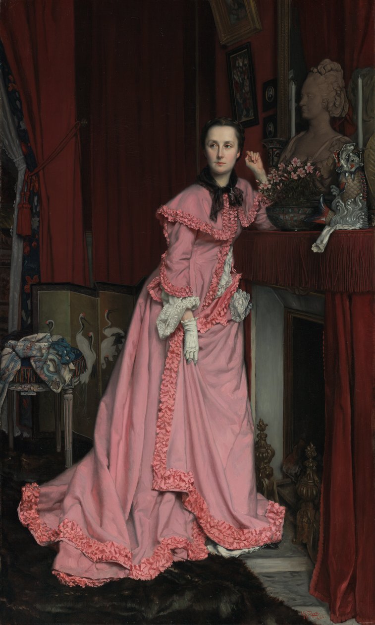 Marquise de Miramonin muotokuva, os, Thérèse Feuillant tekijältä James Jacques Joseph Tissot