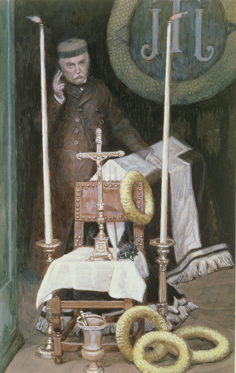 Huonekalut ja erilaiset esineet 1100- ja 1300-luvuilta tekijältä James Jacques Joseph Tissot