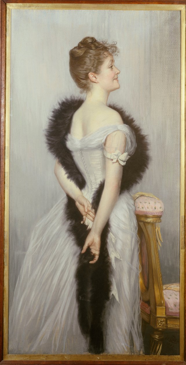 Vicomtesse de Montmorandin muotokuva, 1889 tekijältä James Jacques Joseph Tissot
