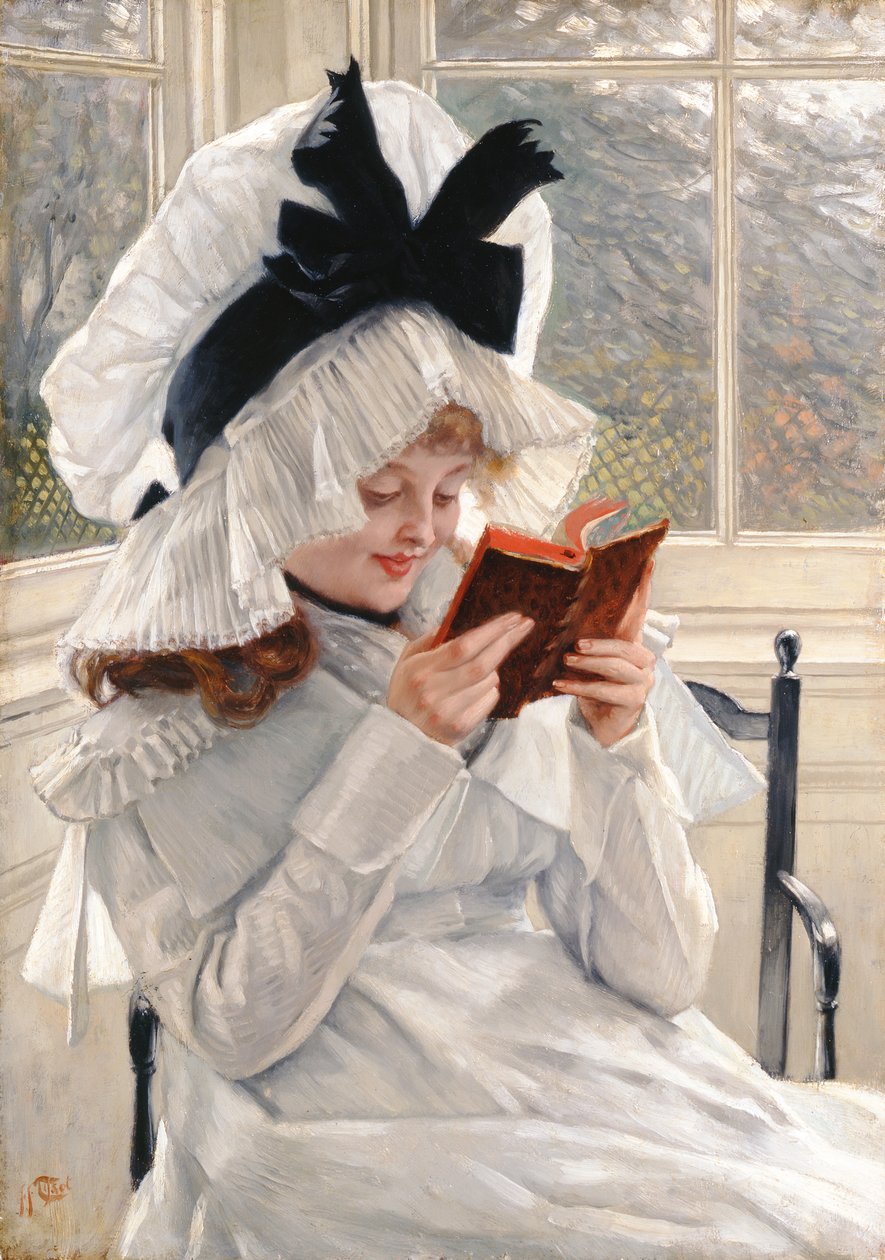 Kirjan lukeminen, 1872-73 tekijältä James Jacques Joseph Tissot