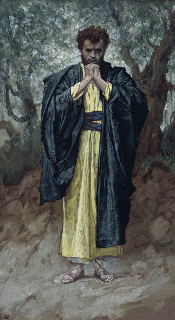 Pyhä Matteus, kuvitus teokseen The Life of Christ, n. 1886-1894 (wc ja guassi pahville) tekijältä James Jacques Joseph Tissot