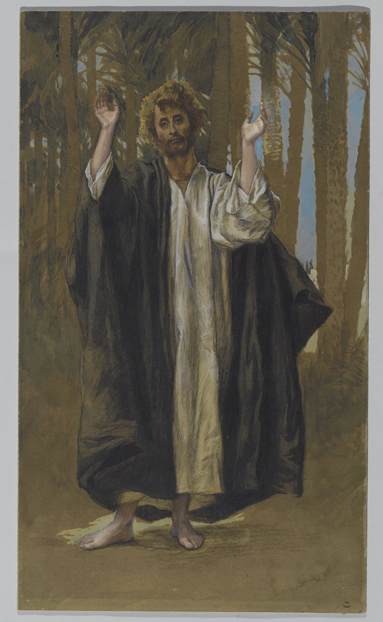 Pyhä Simon, kuva Herramme Jeesuksen Kristuksen elämästä (wc grafiitin päällä paperilla) tekijältä James Jacques Joseph Tissot