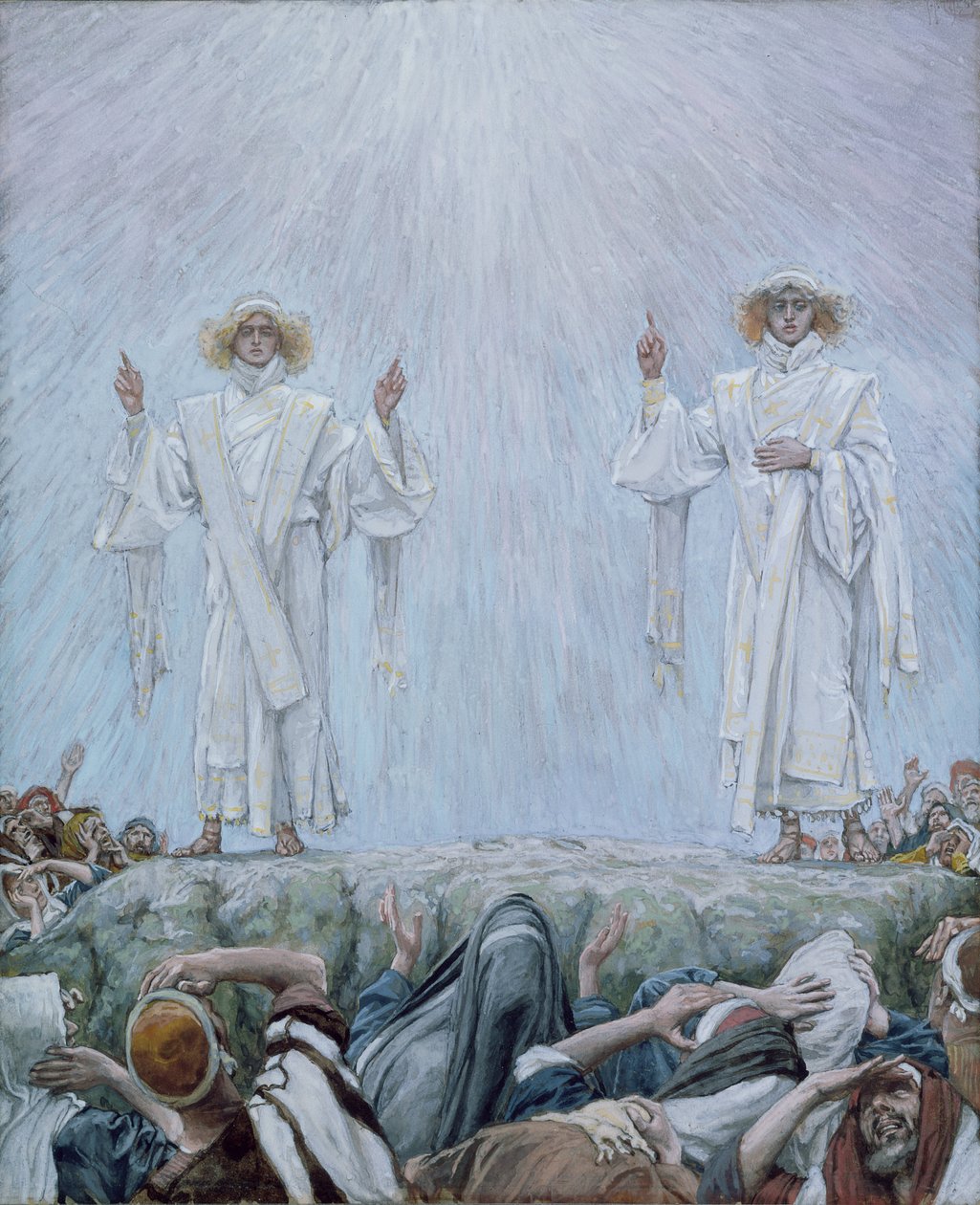 Ascension, kuvitus teokseen The Life of Christ, n. 1884-1896 (wc ja guassi pahville) tekijältä James Jacques Joseph Tissot