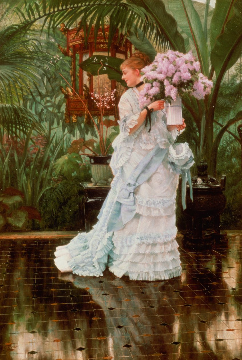 Lilojen nippu, n. 1875 tekijältä James Jacques Joseph Tissot