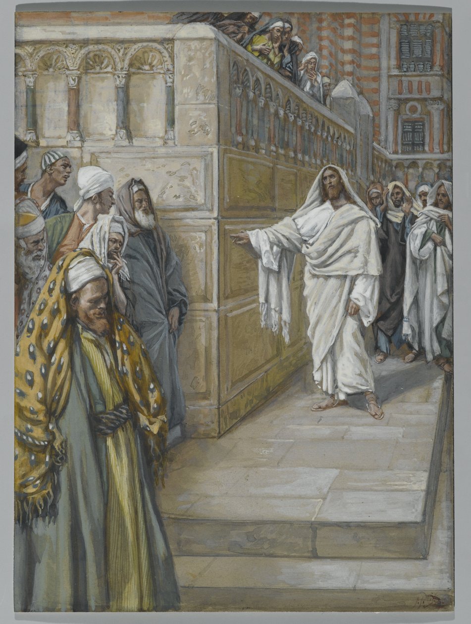 Kulmakivi, kuvitus teoksesta Herramme Jeesuksen Kristuksen elämä, 1886-94 (wc grafiitin päällä paperilla) tekijältä James Jacques Joseph Tissot