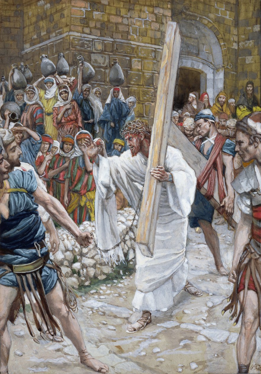 Jerusalemin tyttäret, kuvitus teokseen The Life of Christ, n. 1886-1894 (wc ja guassi pahville) tekijältä James Jacques Joseph Tissot