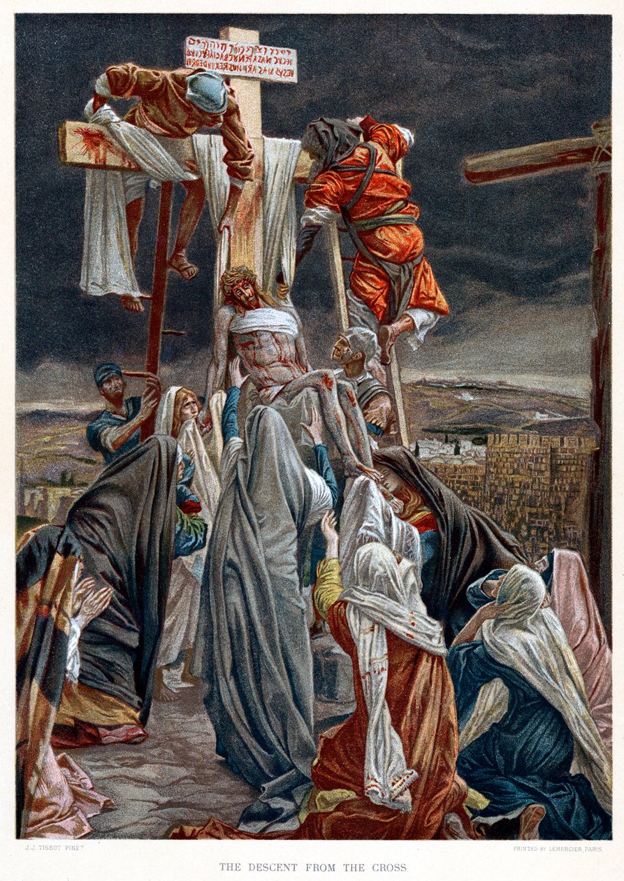 Laskeutuminen ristiltä, n. 1890 tekijältä James Jacques Joseph Tissot