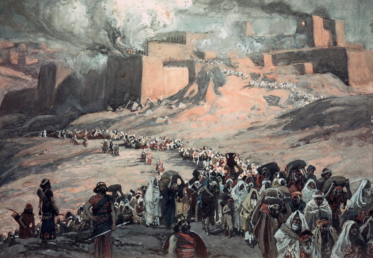Vankien lento (guassi aluksella) tekijältä James Jacques Joseph Tissot