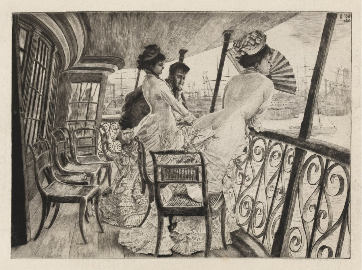 Galleria H.M.S. Kalkutta Portsmouthissa tekijältä James Jacques Joseph Tissot