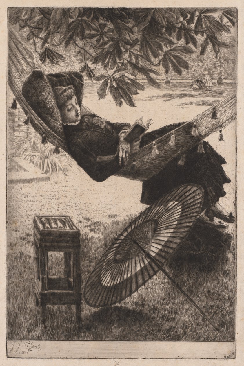 Riippumatto, 1880. tekijältä James Jacques Joseph Tissot