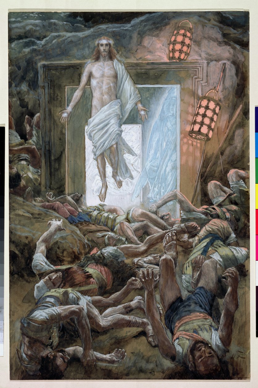 The Resurrection, kuvitus teokselle The Life of Christ, n. 1886-1894 (wc ja guassi pahville) tekijältä James Jacques Joseph Tissot