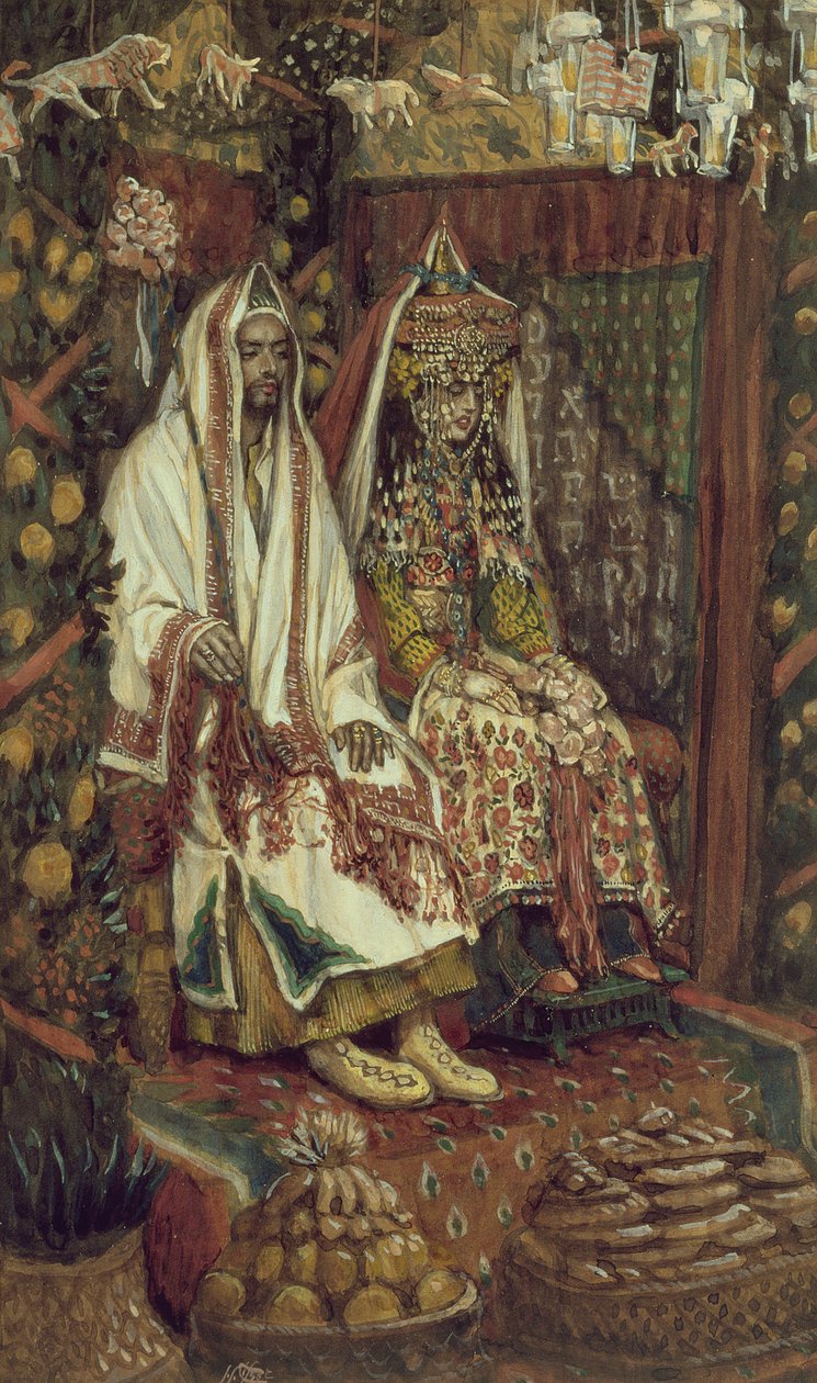 Huonekalut ja erilaiset esineet 1100- ja 1300-luvuilta tekijältä James Jacques Joseph Tissot