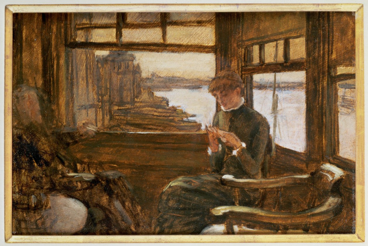 Lähtö, noin 1880 (maalaus) tekijältä James Jacques Joseph Tissot