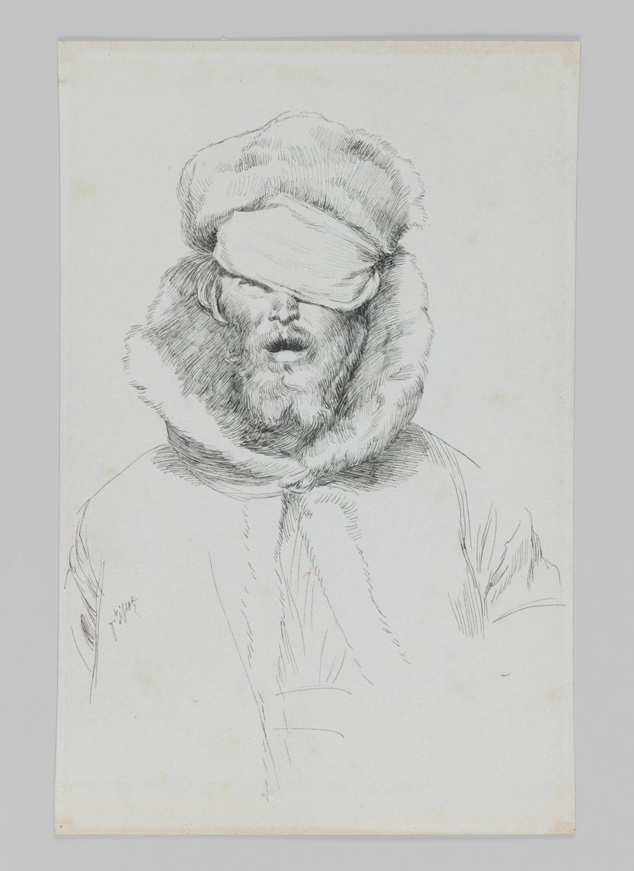 Juutalaisen tyyppi, kuva Herramme Jeesuksen Kristuksen elämästä (muste paperille) tekijältä James Jacques Joseph Tissot