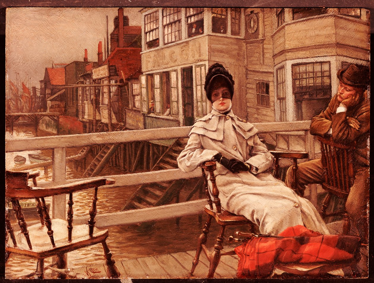 Odotan venettä Greenwichissä tekijältä James Jacques Joseph Tissot