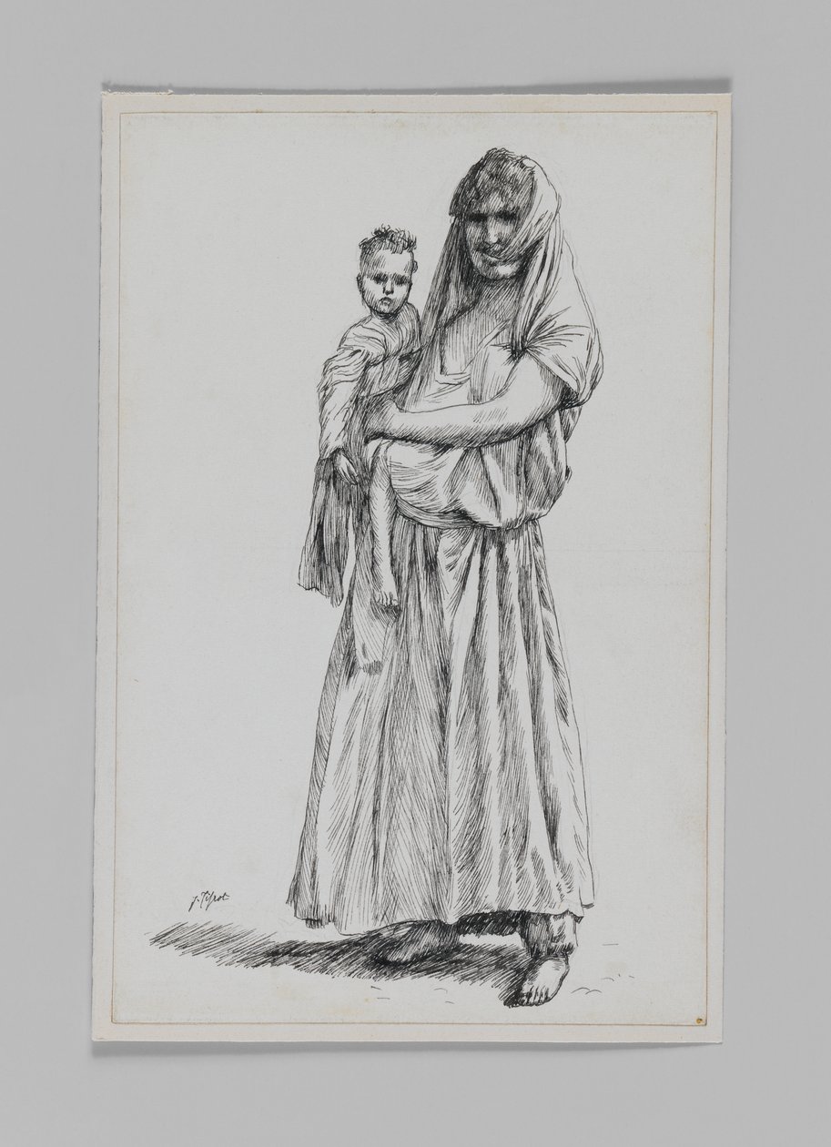 Nainen Gebasta, Samariasta, kuva Herramme Jeesuksen Kristuksen elämästä tekijältä James Jacques Joseph Tissot