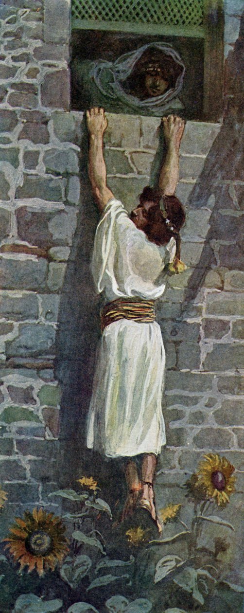 David pakenee J James Tissot - Raamattu tekijältä James Jacques Joseph after Tissot