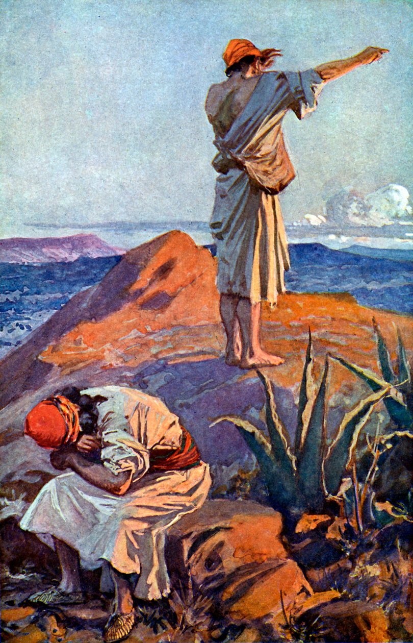 Elia Karmel-vuorelta näkee pilven - Raamattu tekijältä James Jacques Joseph after Tissot