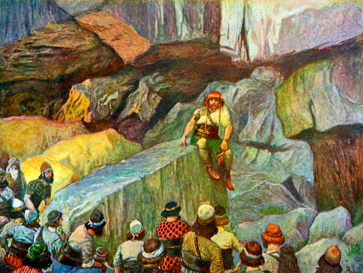 Tissotin Simson Etamin luolissa - Raamattu tekijältä James Jacques Joseph after Tissot