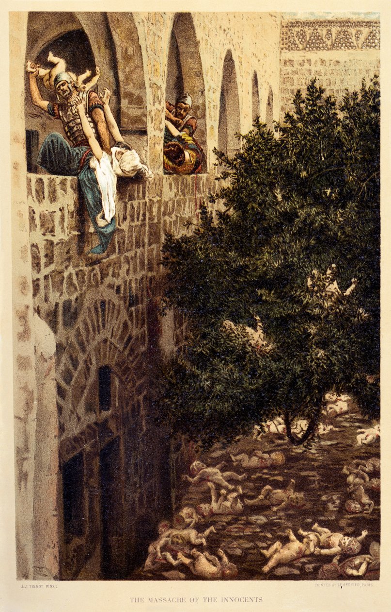 Viattomien verilöyly, Pyhä Luukas, Raamattu tekijältä James Jacques Joseph after Tissot