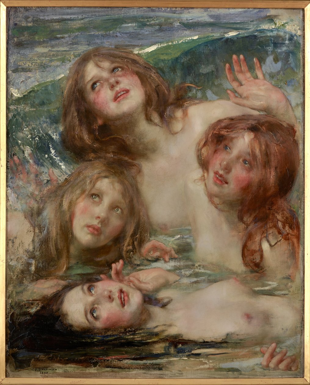 Sireenit (öljy kankaalle) tekijältä James Jebusa Shannon