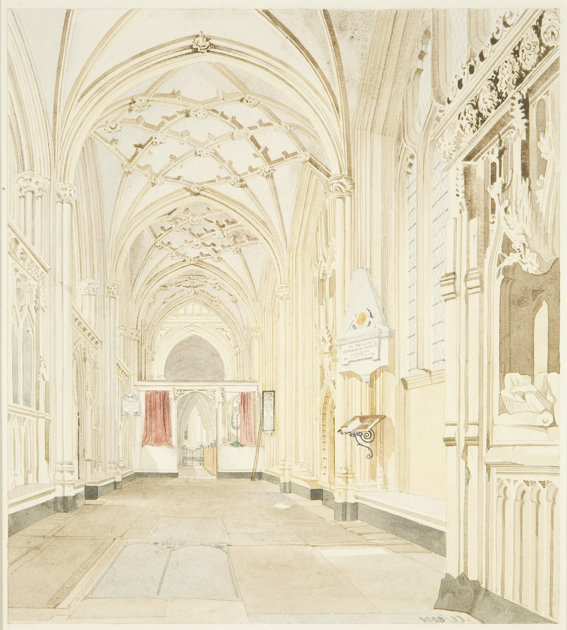 North Aisle of St Mary Redcliffe, katsot länteen tekijältä James Johnson