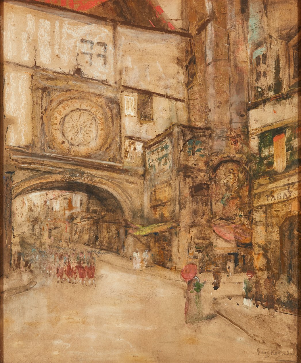 A Street Corner, Pariisi (sekoitettu media) tekijältä James Kay