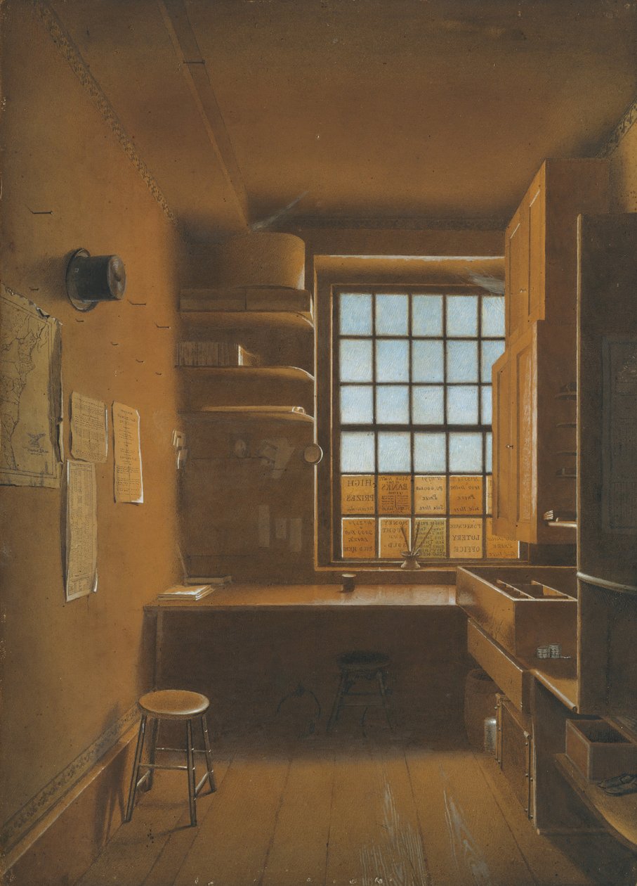 Arpajaisten sisustus, 1821. tekijältä James Kidder