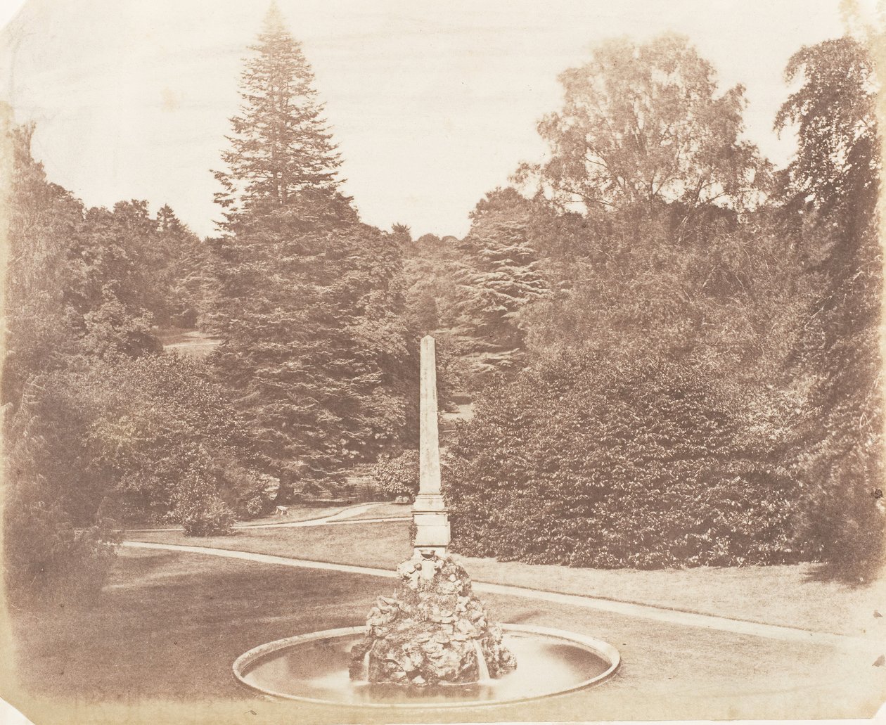 Puutarhassa. Blenheim, 1853-56. tekijältä James Knight