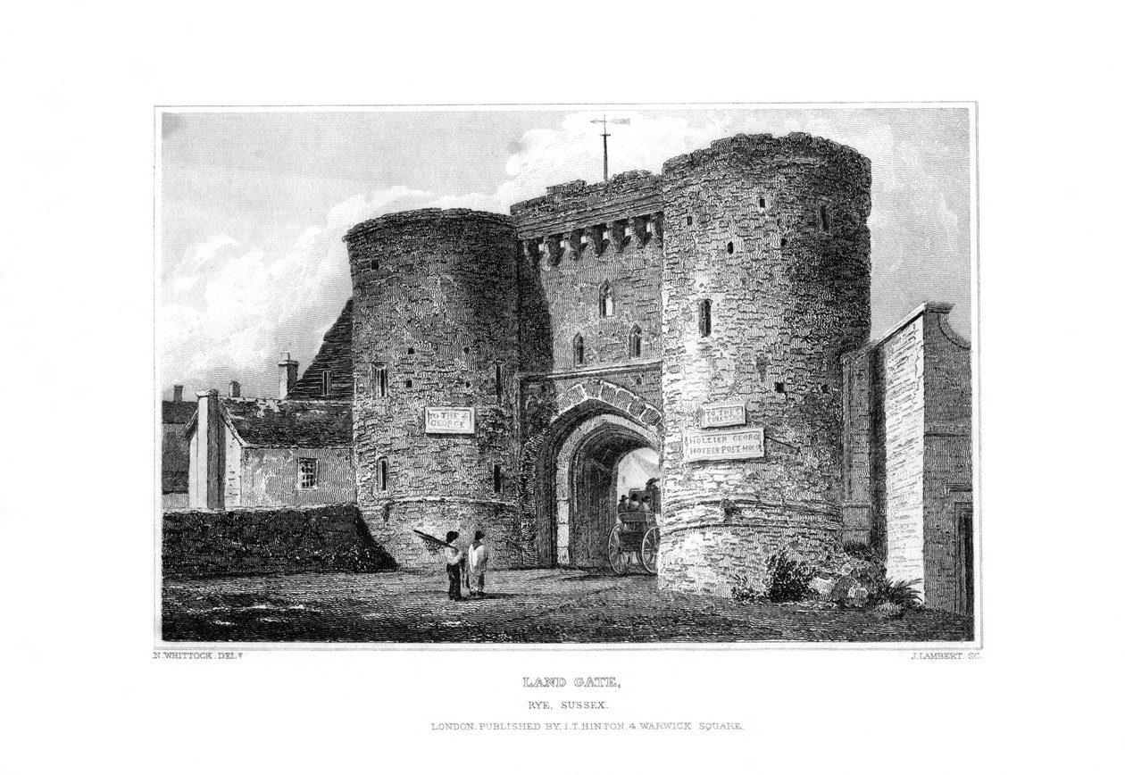 Land Gate, Rye, East Sussex, 1829. tekijältä James Lambert