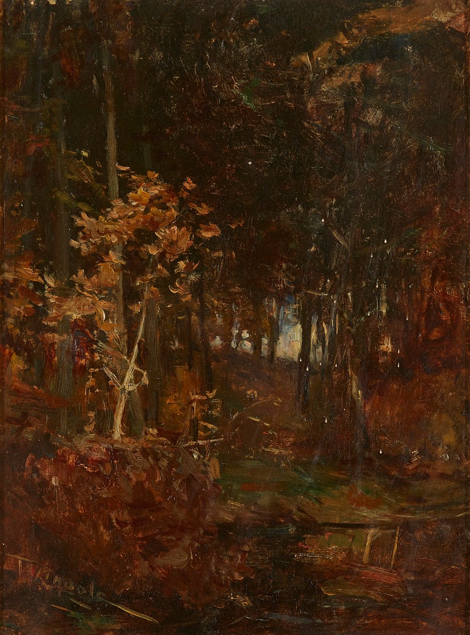 Metsäinen polku (öljy aluksella) tekijältä James Lawton Wingate
