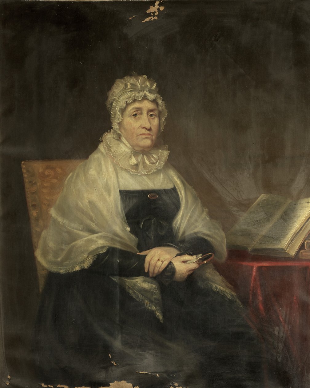 Mrs Wardin muotokuva, n. 1809 (öljy kankaalle) tekijältä James Lonsdale