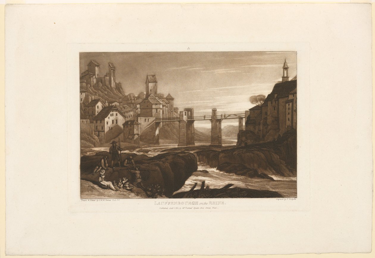 Lauffenbourg Reinin varrella tekijältä James Mallord William Turner