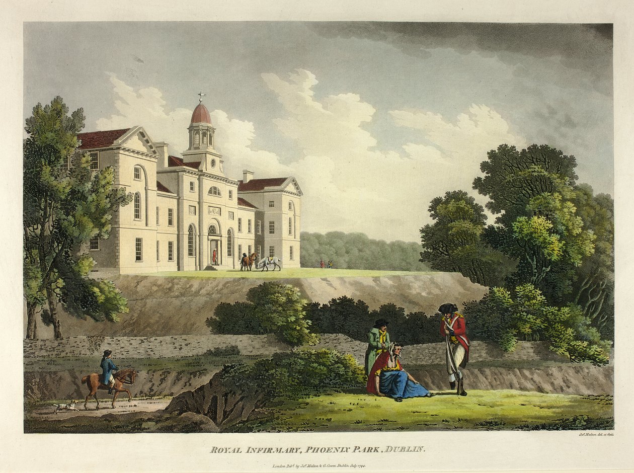Royal Infirmary Phoenix Park, Dublin tekijältä James Malton