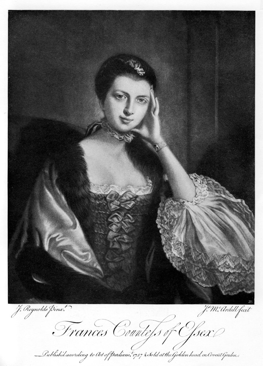 Frances, Essexin kreivitär, 1757, 1905 tekijältä James McArdell