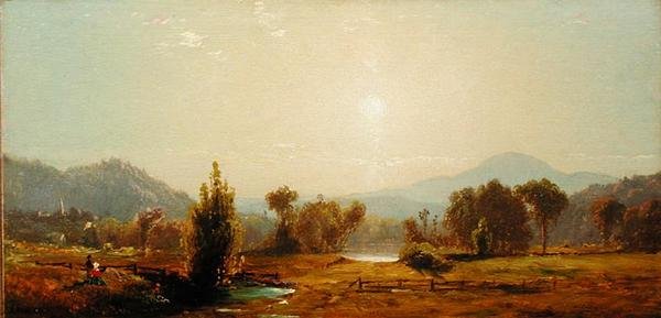 Näkymä Catskillsille (öljy kankaalle) tekijältä James McDougal Hart
