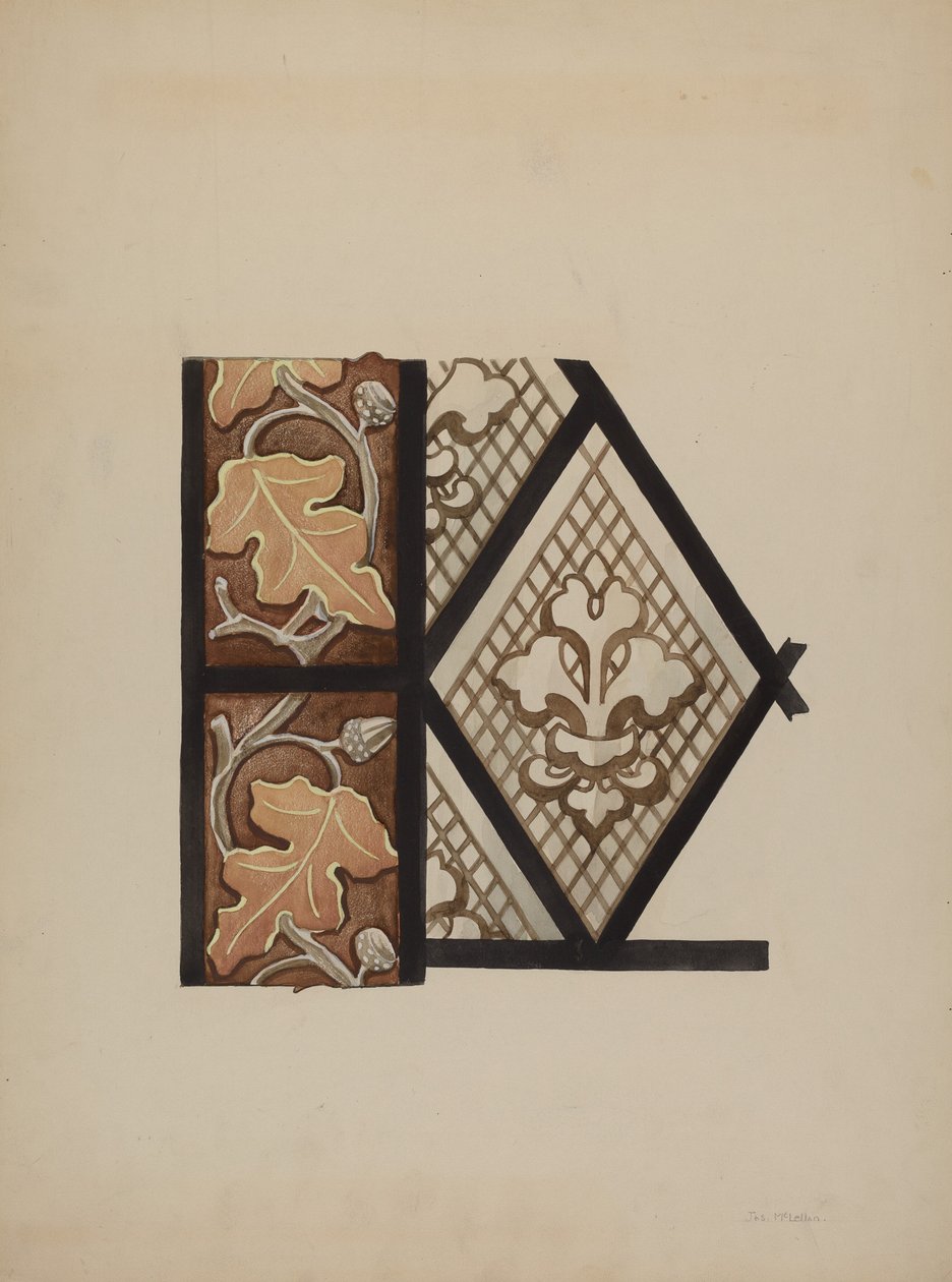 Maalattu lasi-ikkuna, c. 1937. tekijältä James McLellan