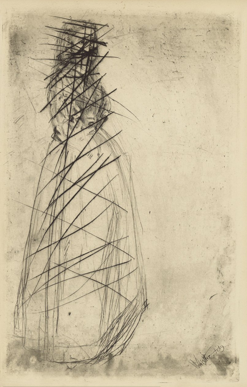 [76] Whistler - Fumette Standingin peruutetuista levyistä tehdyt vaikutelmat. tekijältä James Abbott McNeill Whistler